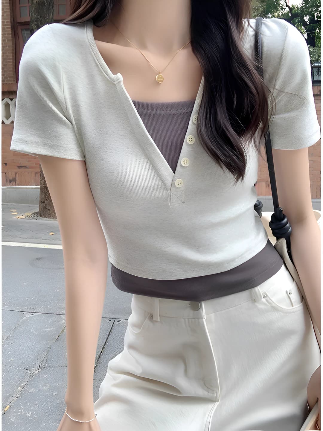 Light grey short