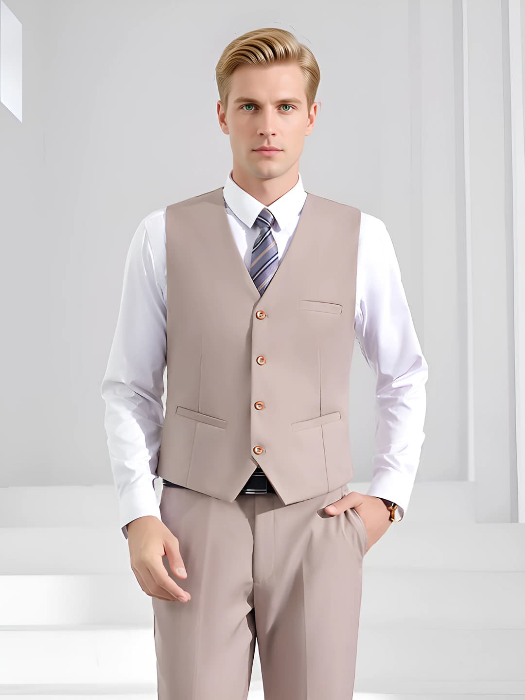 Men's yellow vest