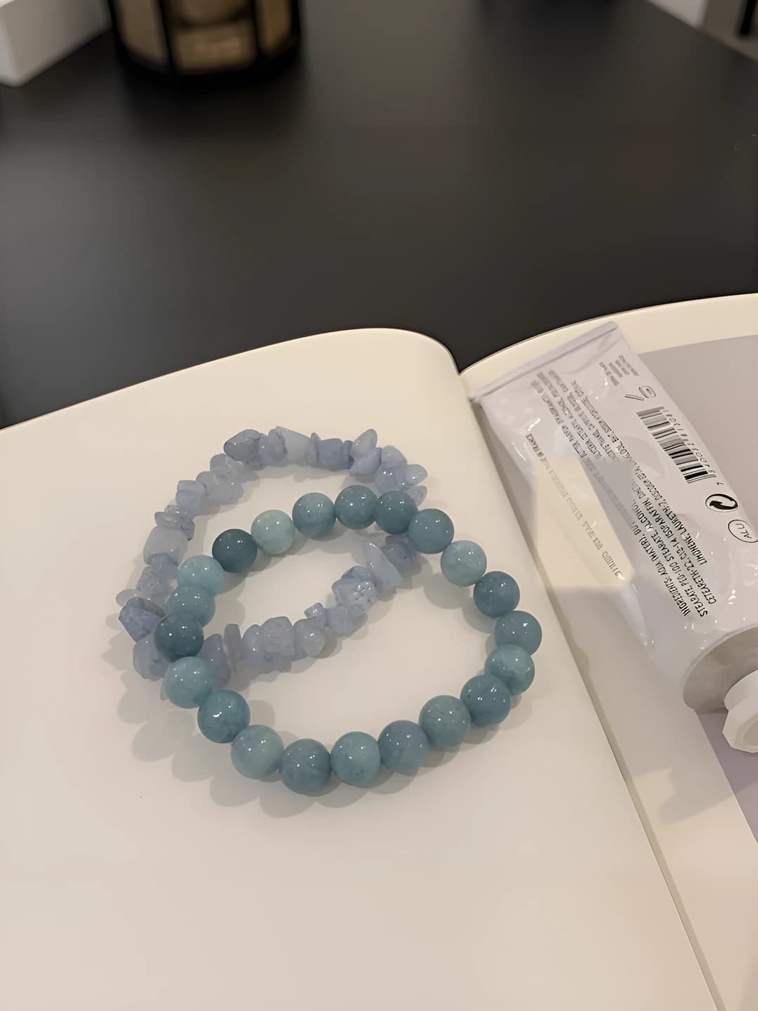 Ice blue plain bracelet