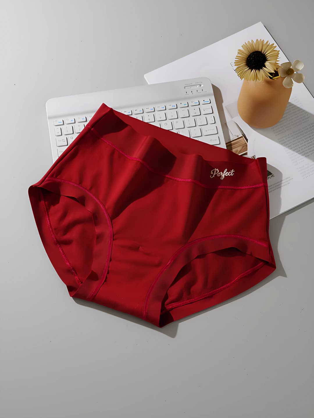 Bright red