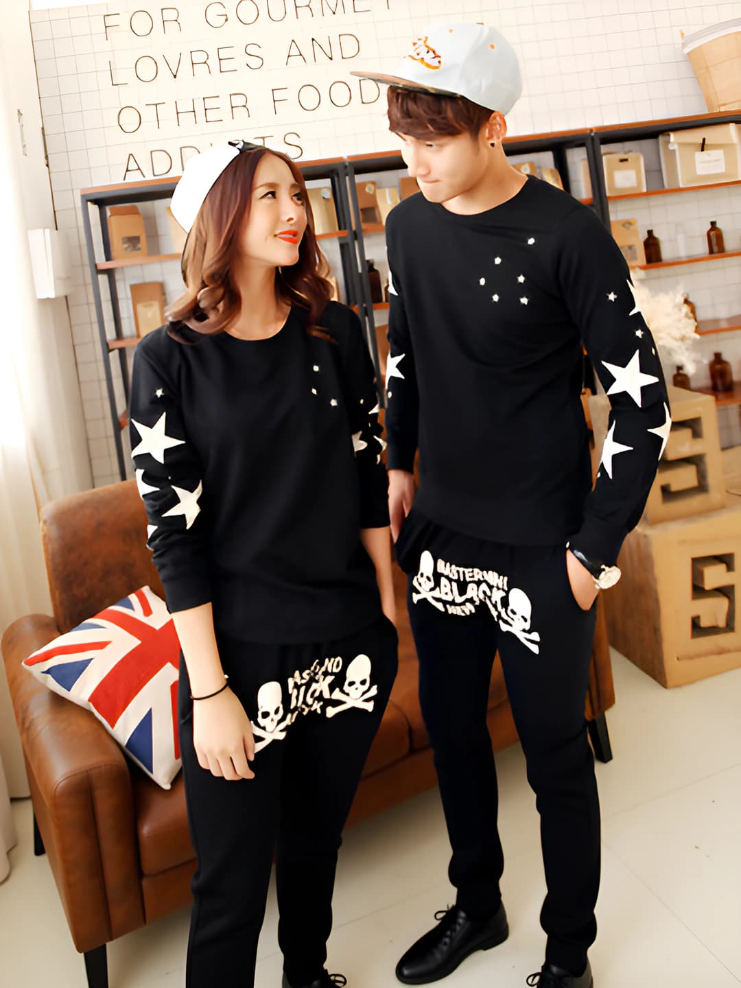 Black, fleece lined