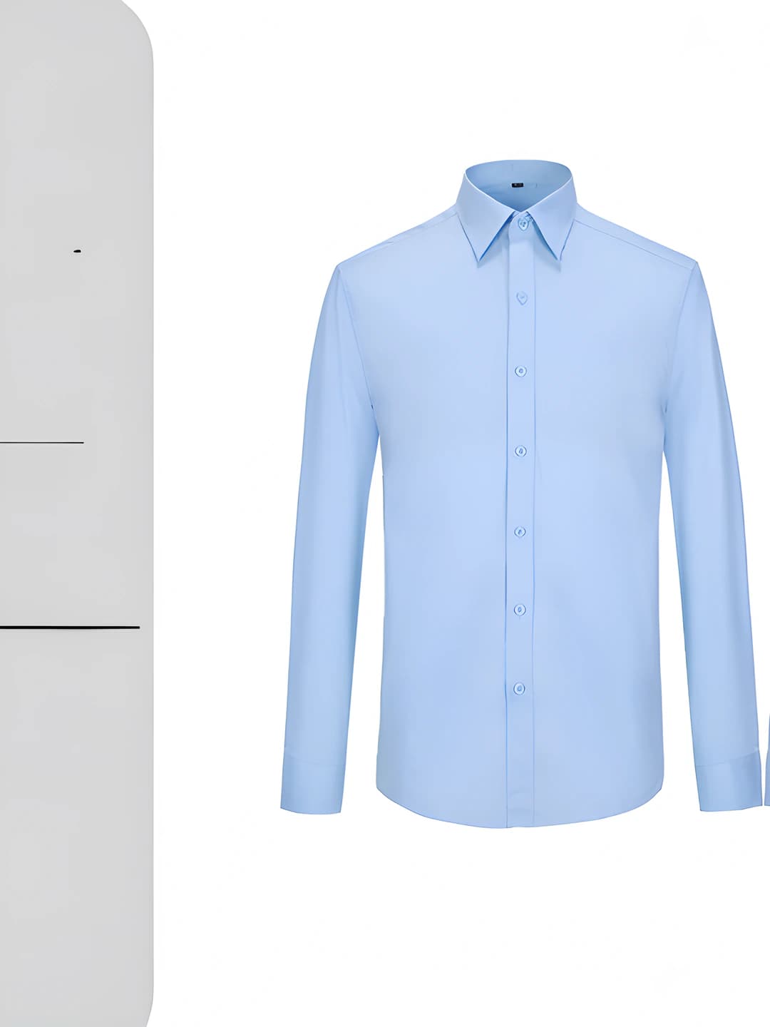 Men - Light blue long sleeve shirt