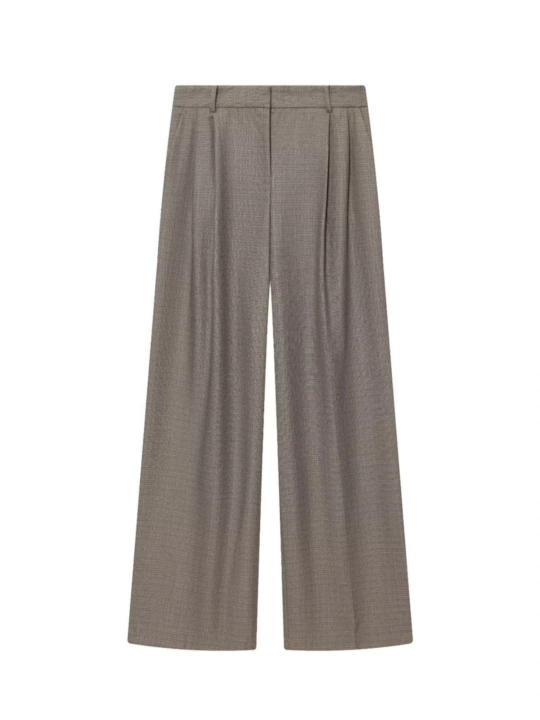 Brown pleated pants