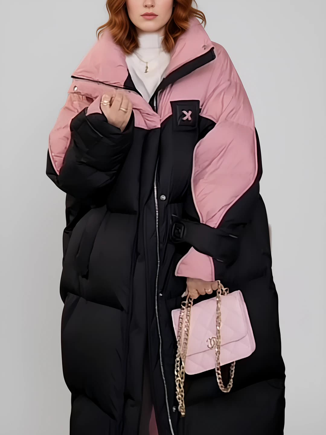 Black & pink (removable hood)