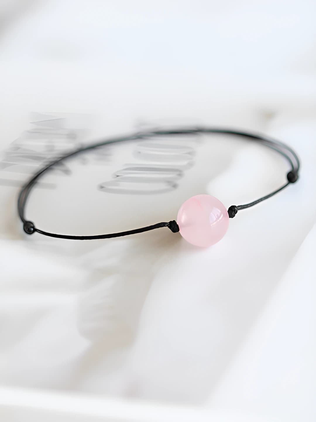Pink crystal stone