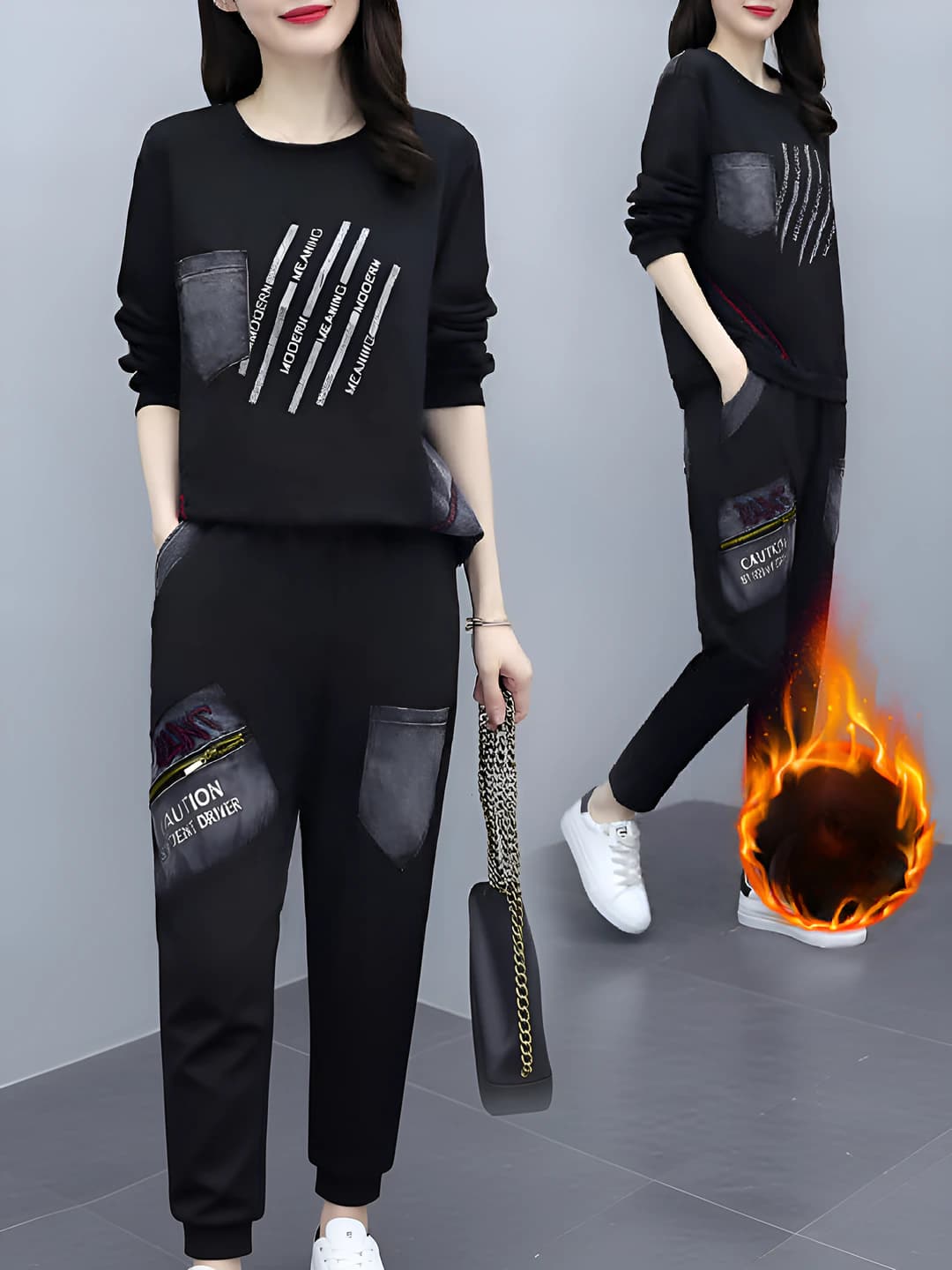 Black, thickened