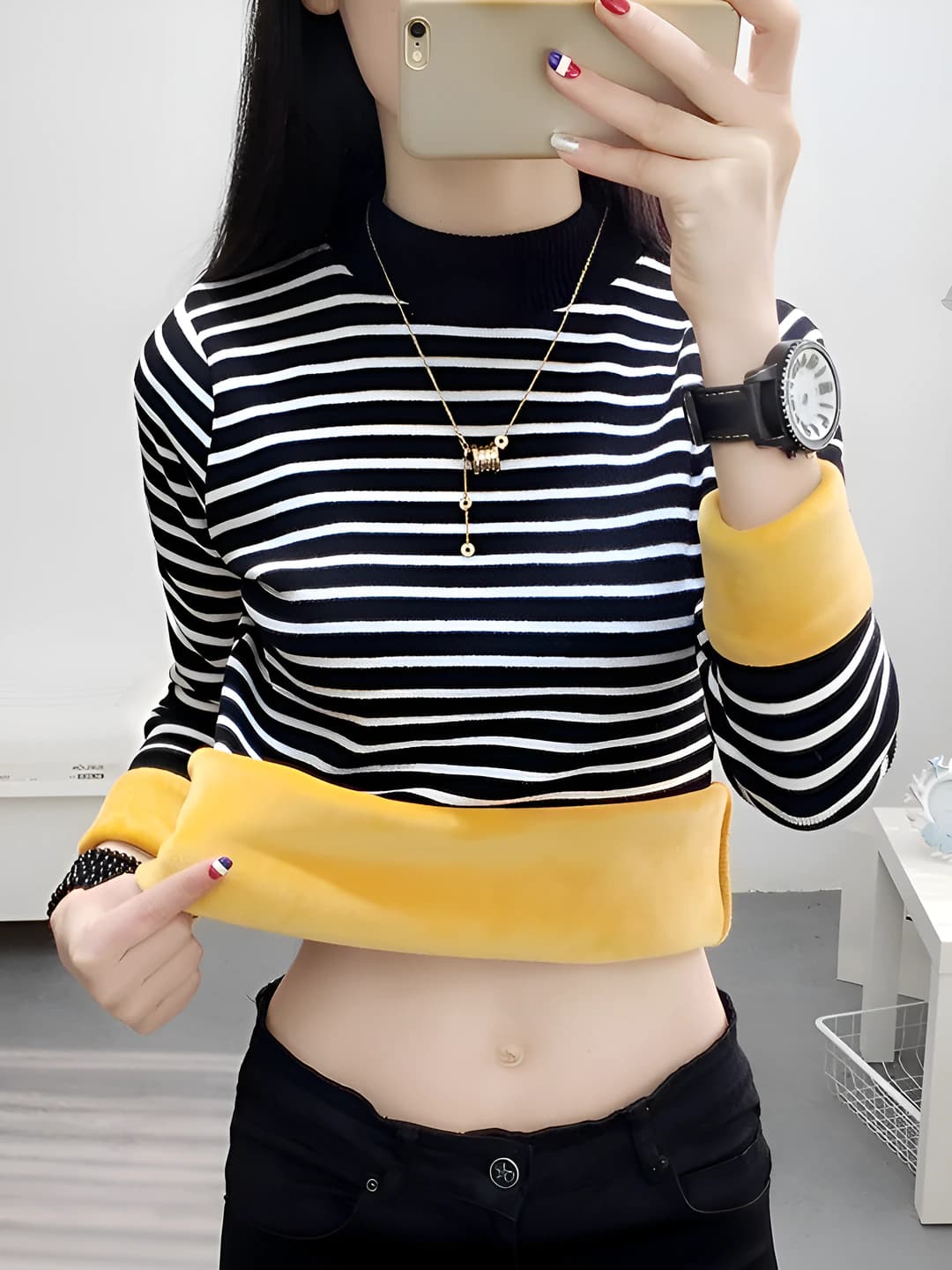 753 Striped black