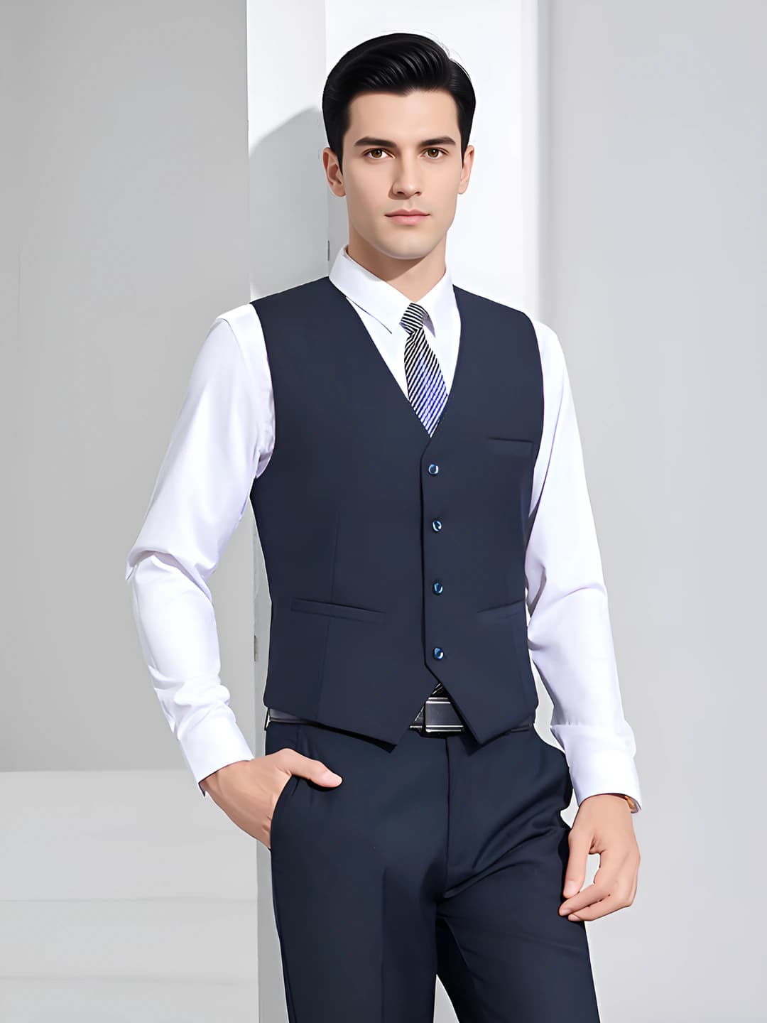 Men's - Navy vest