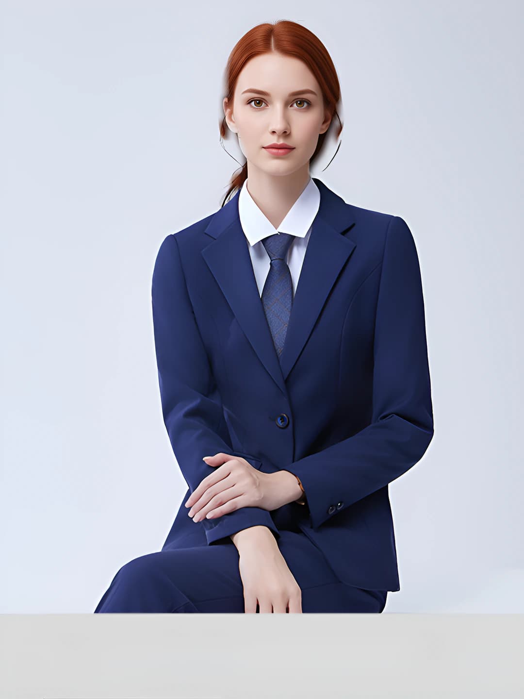 Blue suit