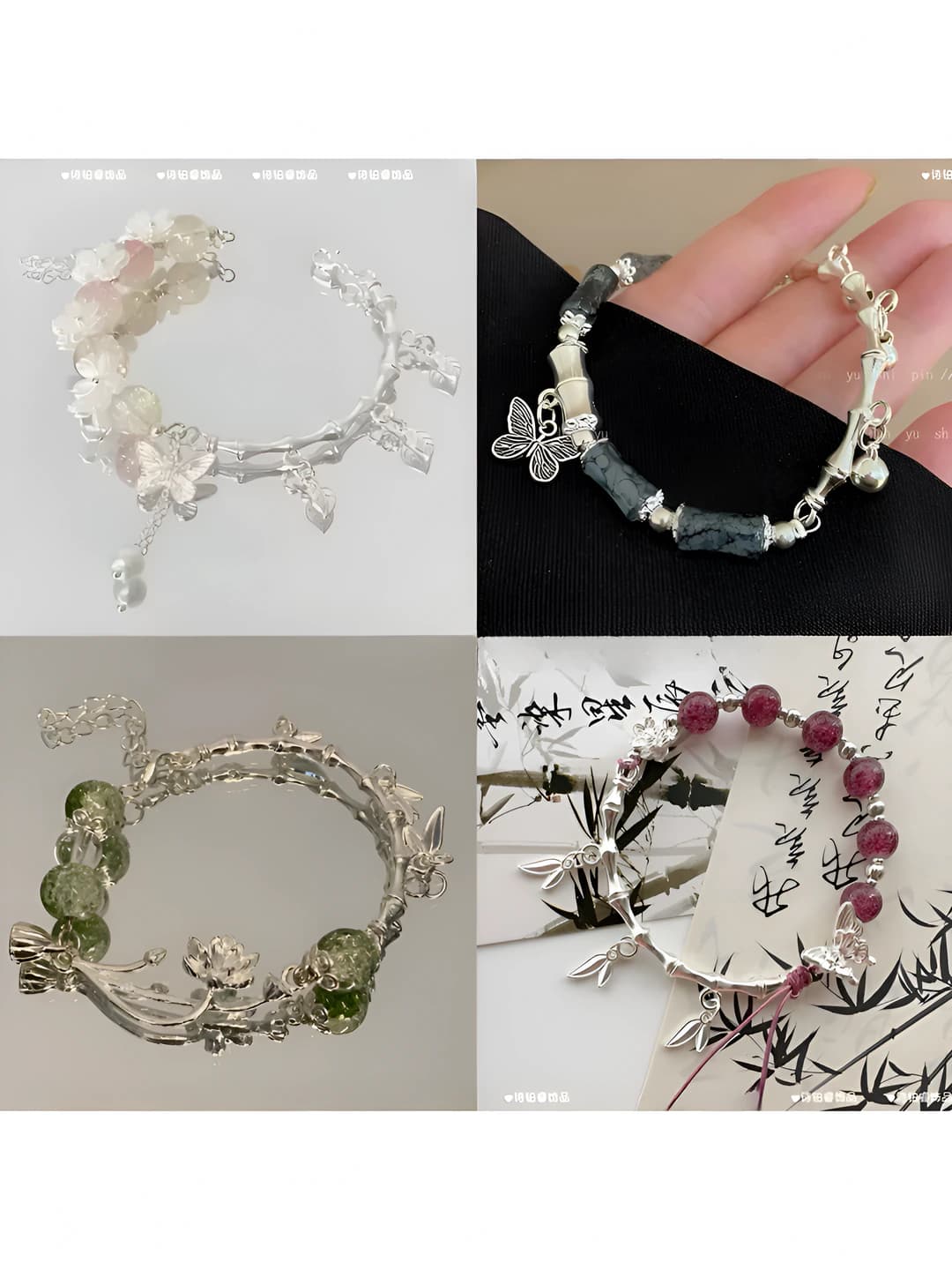 Lotus half bracelet, 4 pcs