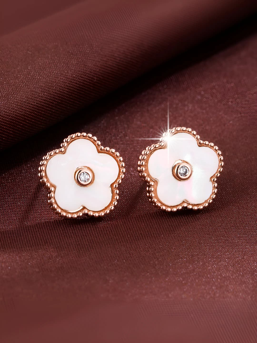 Rose gold-White