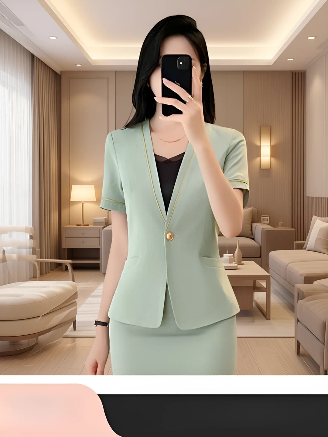 Green suit