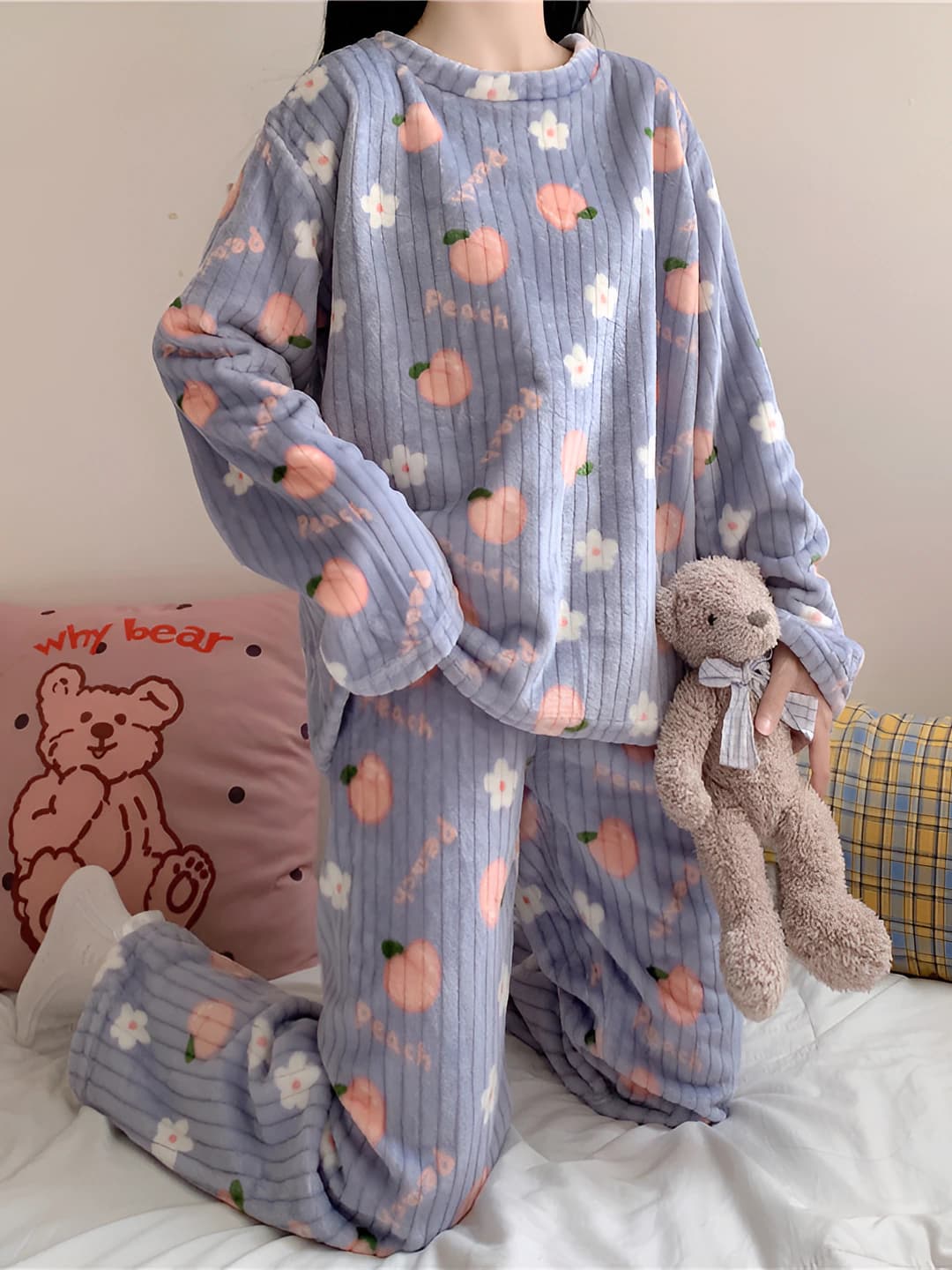 Peach (Blue)