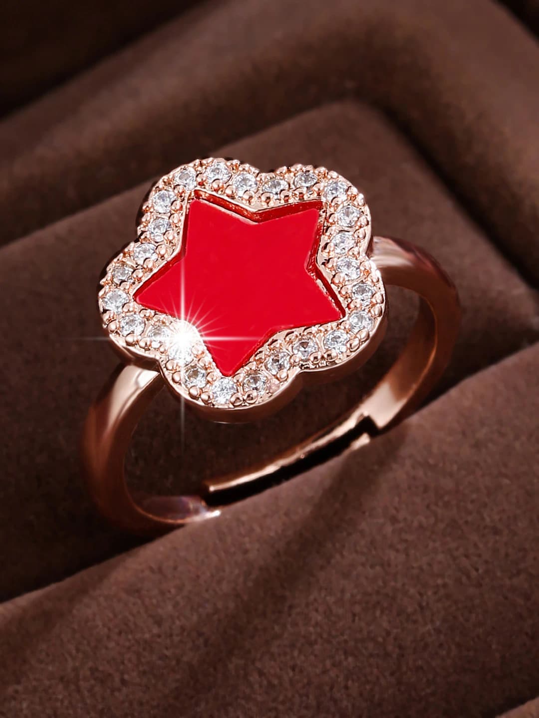 Rose gold-Red