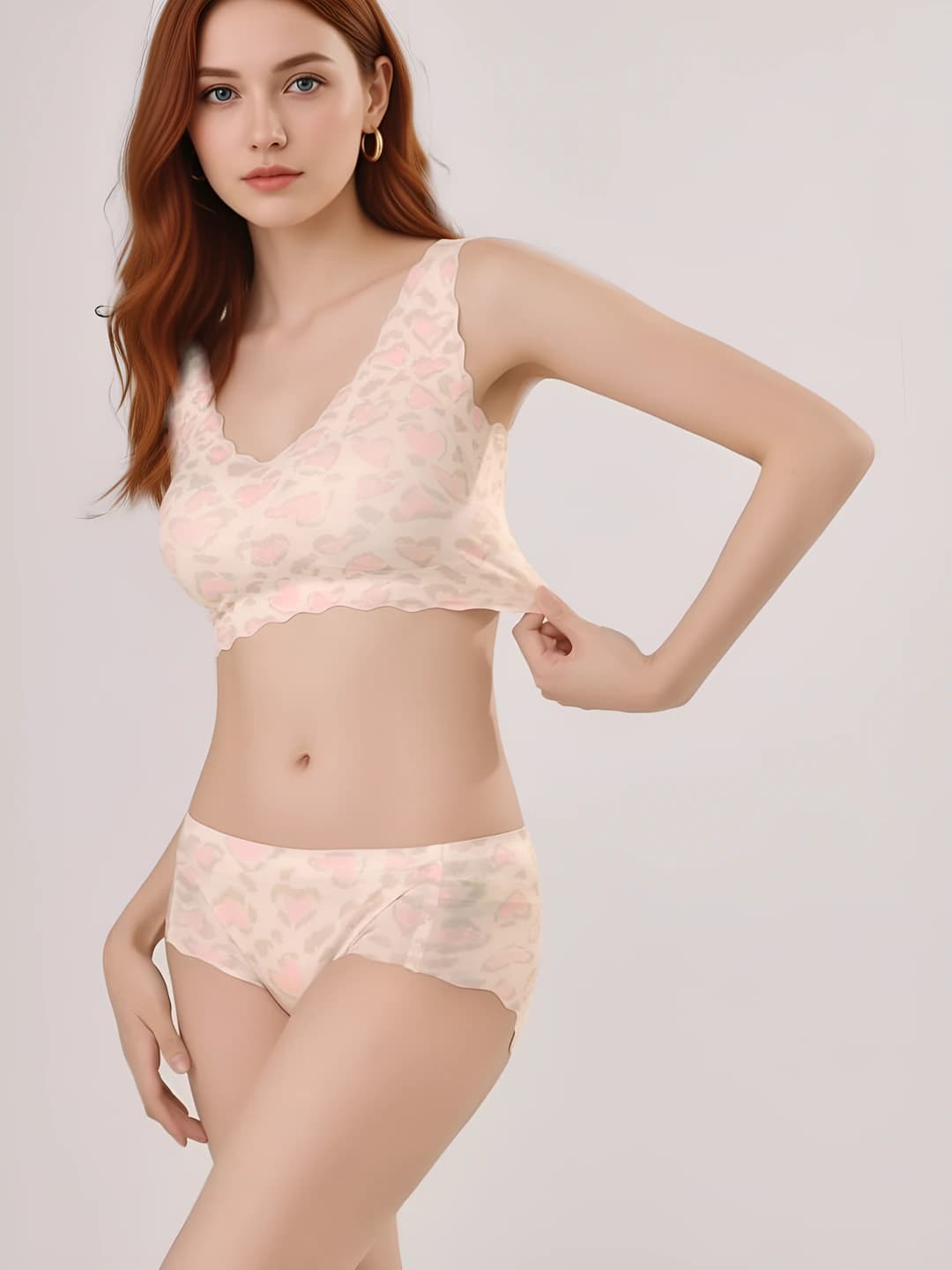 Women's underwear sets: seamless, breathable, ice-silk fabric, tank top style, for spring-summer-autumn