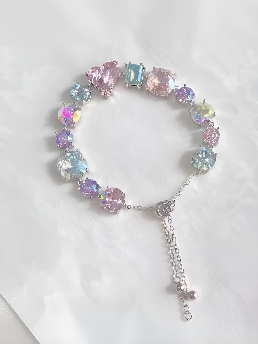 Multicolour full diamond bracelet