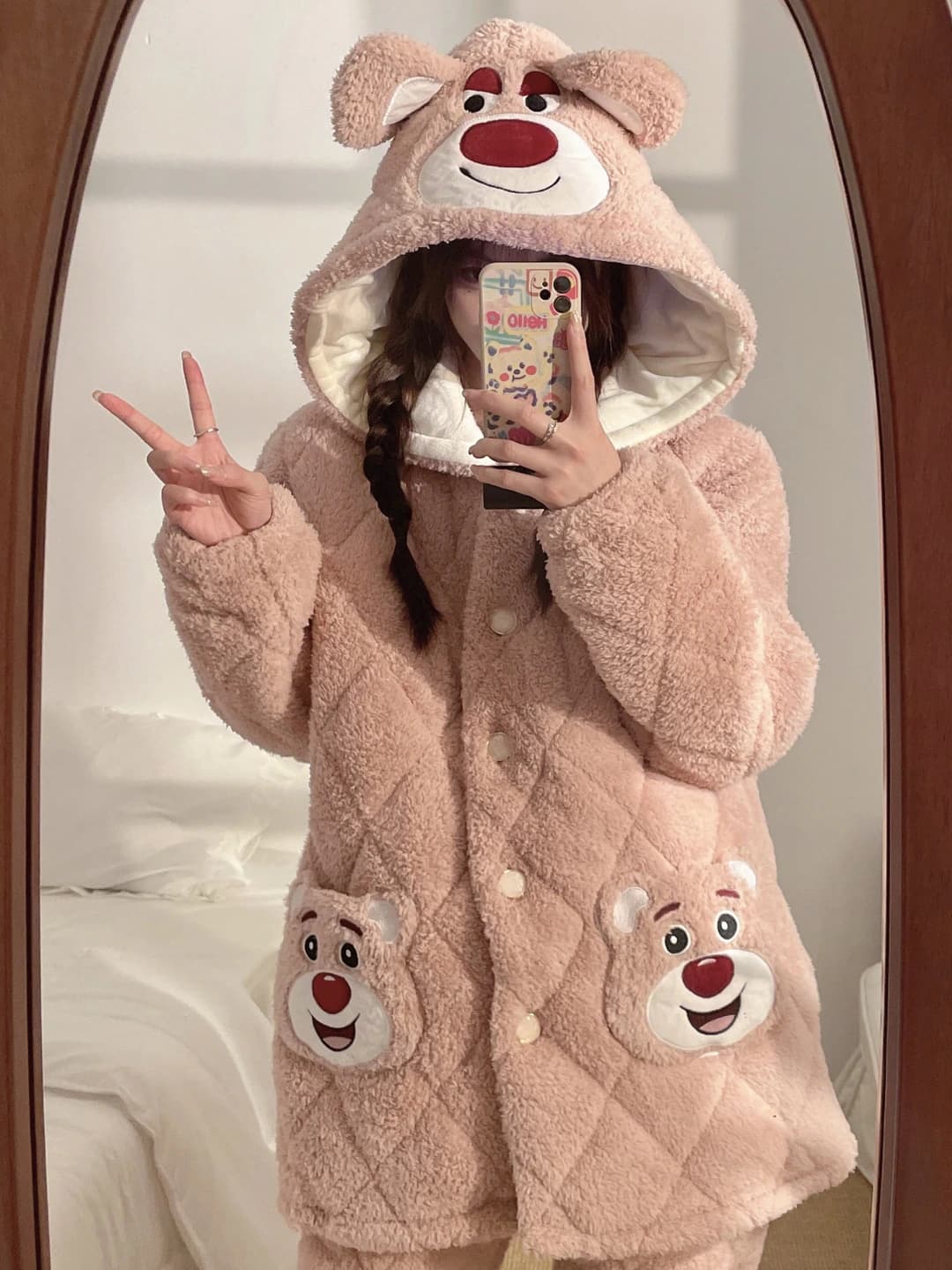 Light Pink Strawberry Bear
