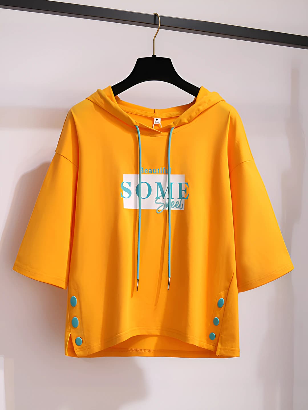 Women's Korean style printed short sleeve loose fit sun-protective t-shirt for summer