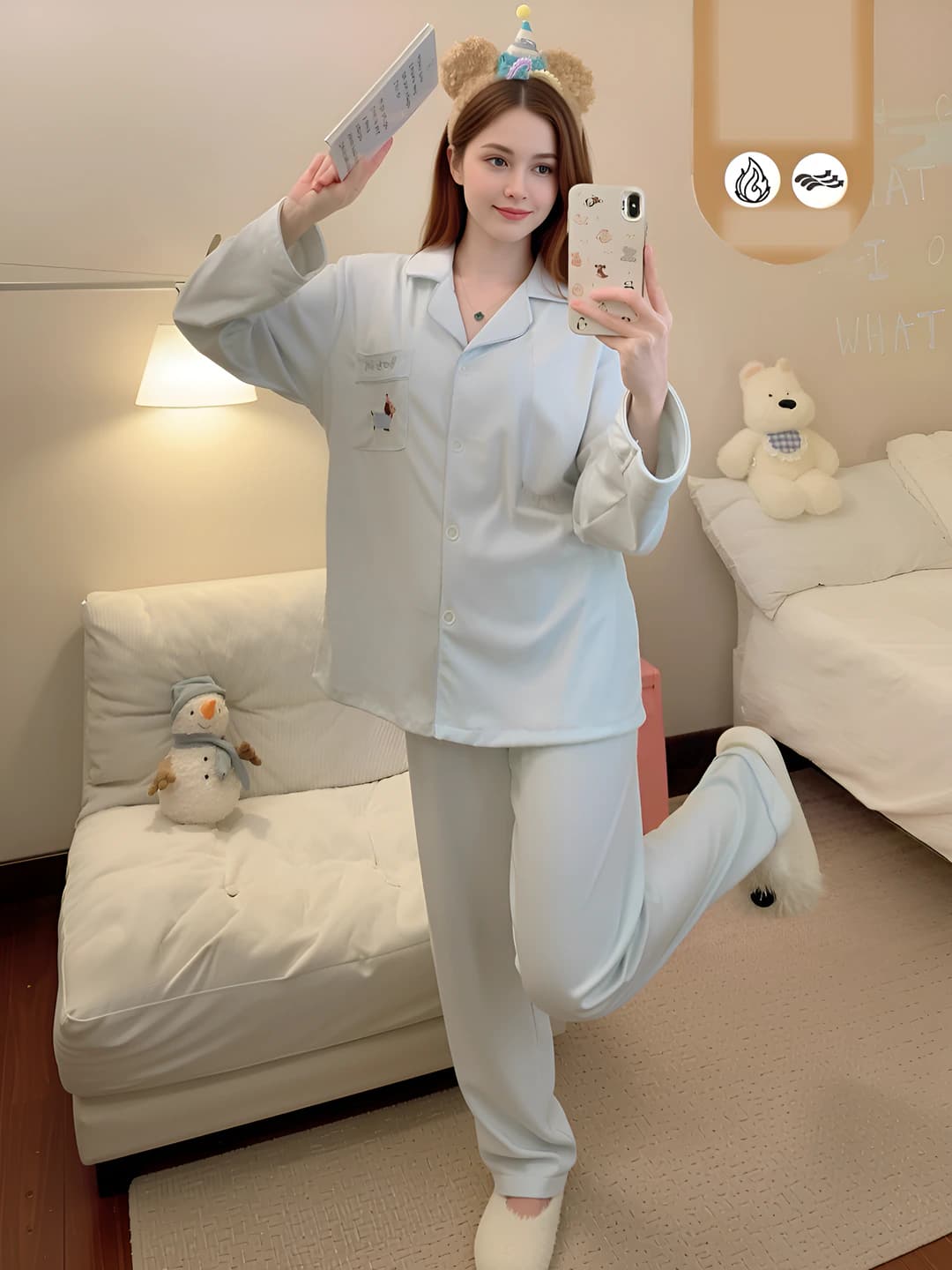 1407-1 Blue Cartoon Puppy
