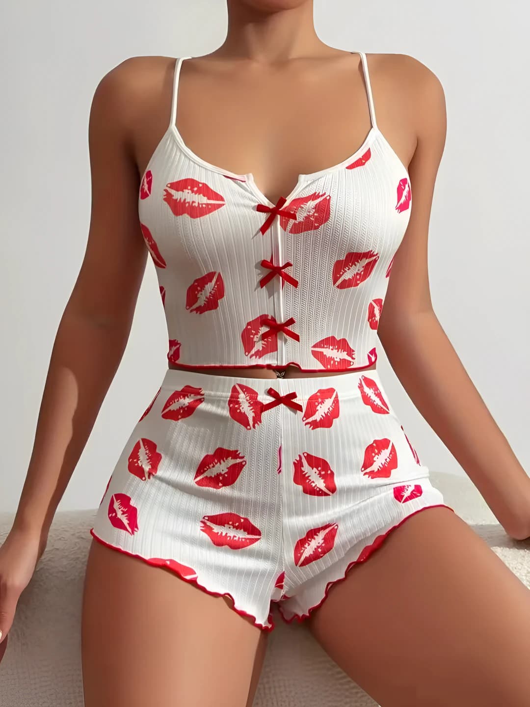 White background, lips