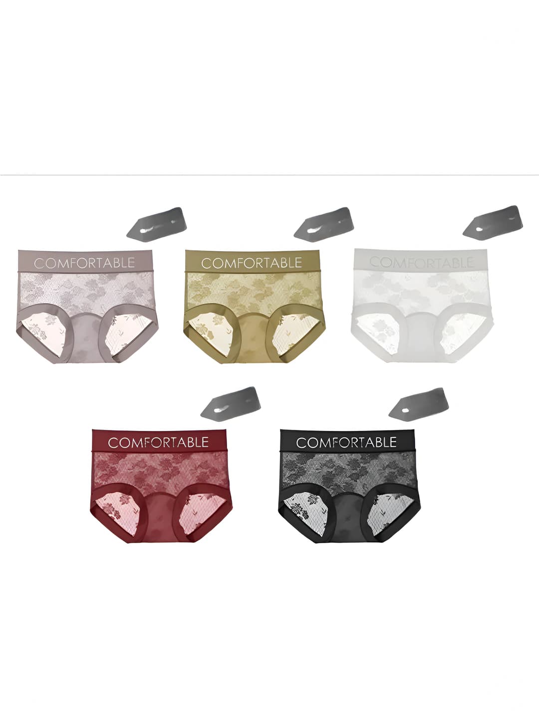 4 pcs multicolour