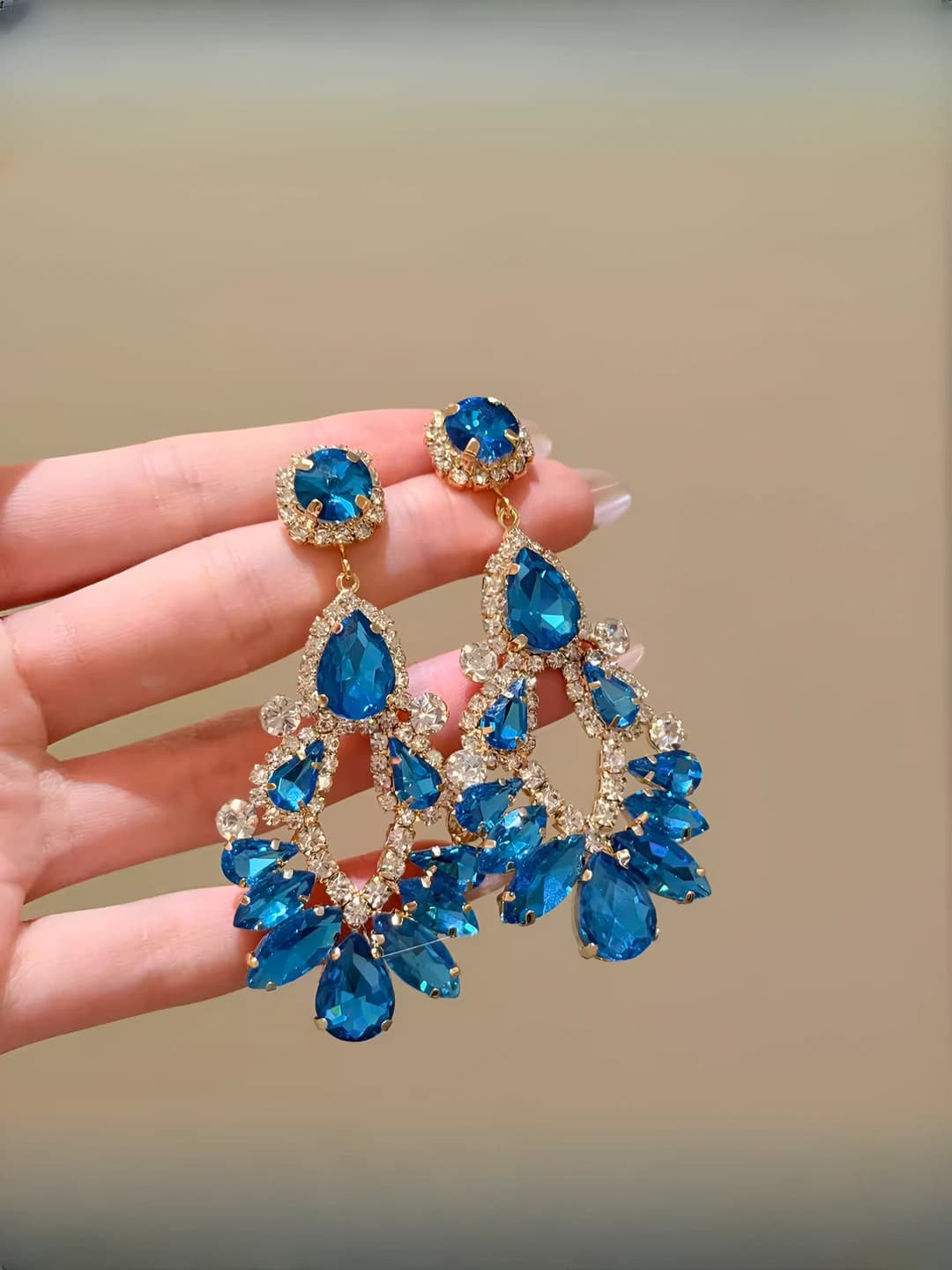 Blue earrings