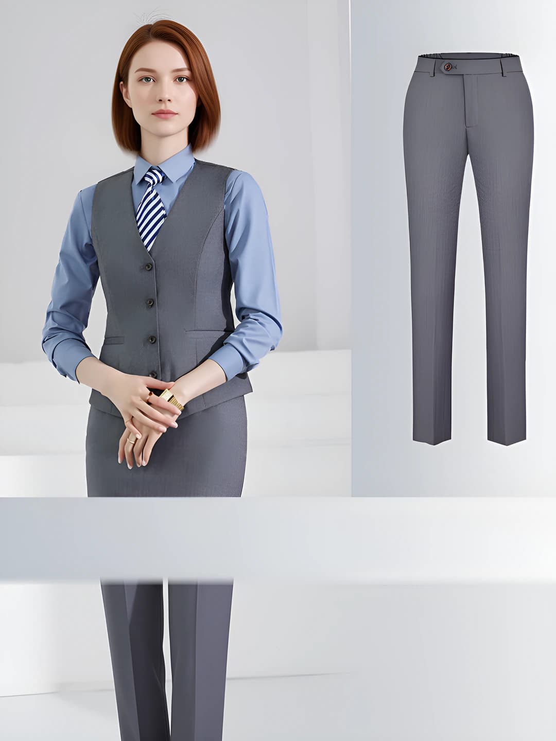 Grey + Trousers