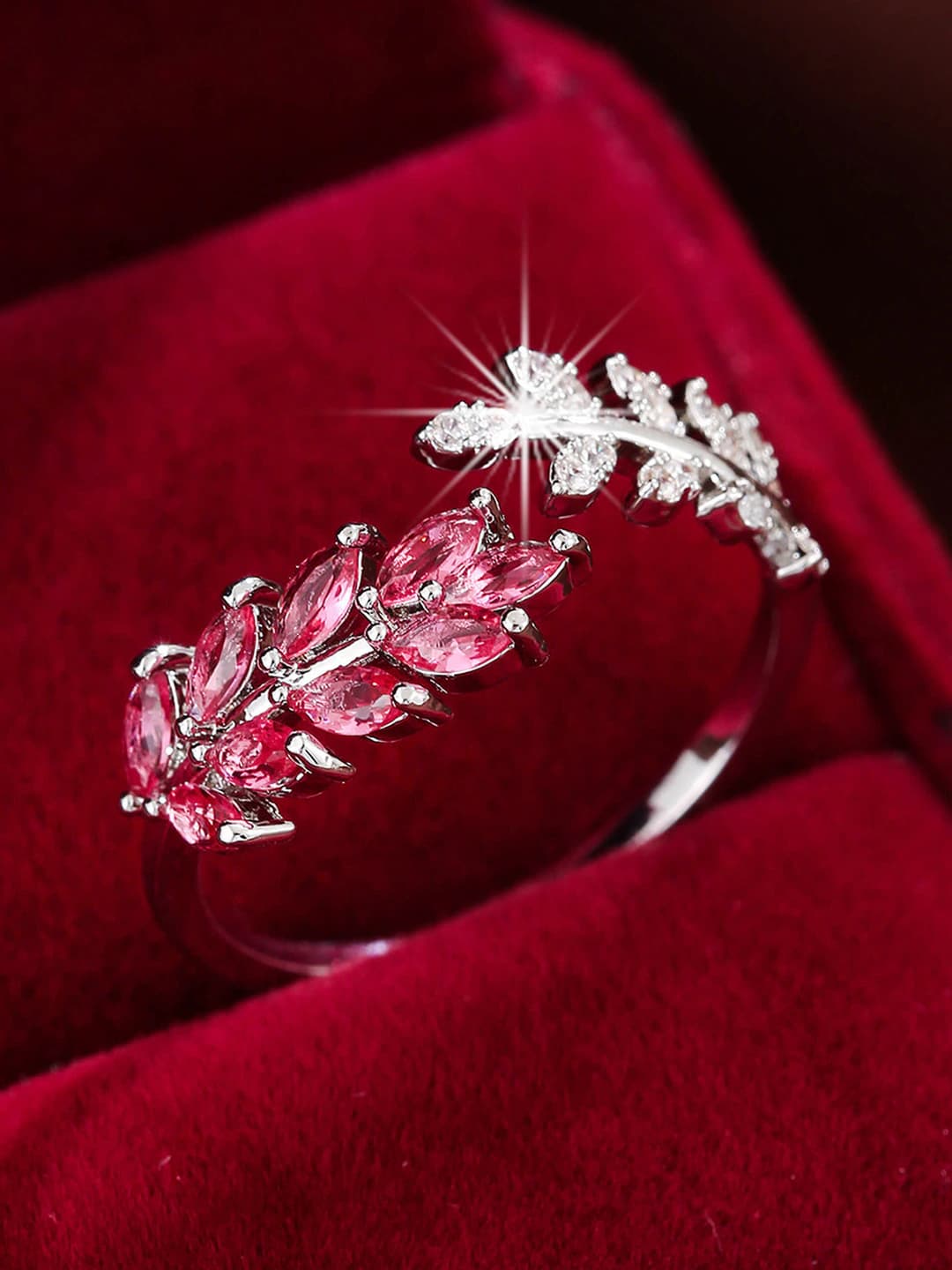 Silver - Rose red
