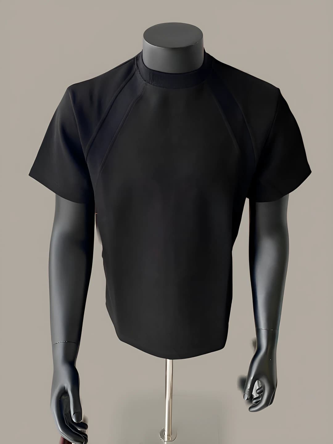 Men's short sleeve t-shirts: crew neck, solid colour, loose fit, breathable lyocell, summer