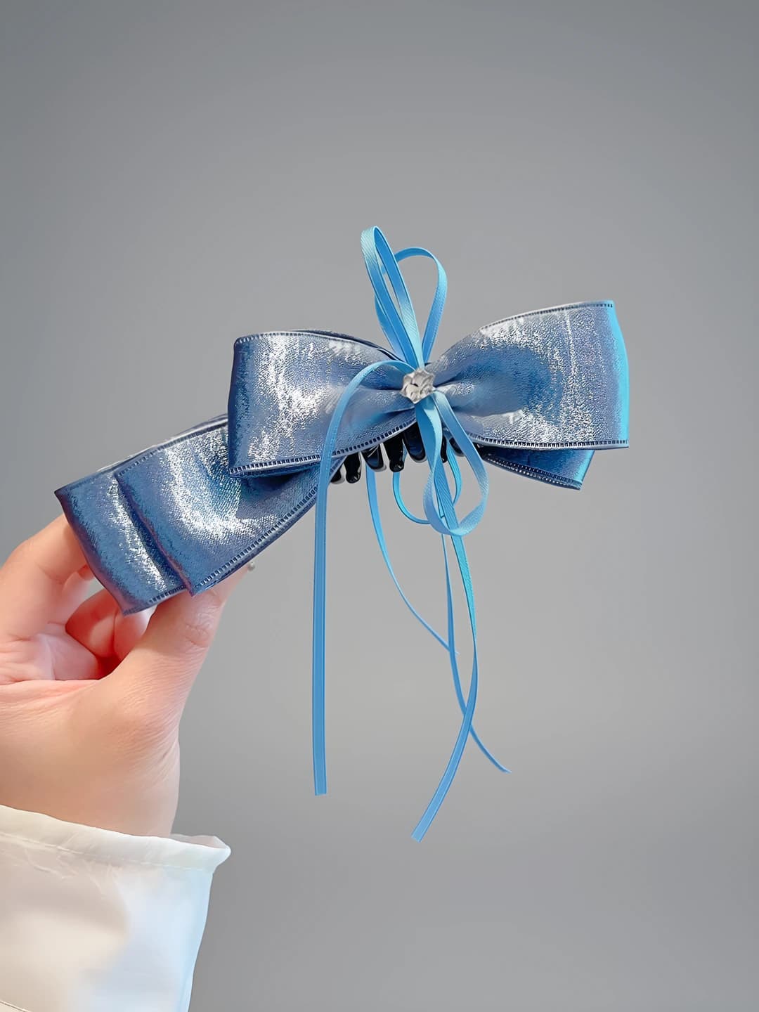 3# Blue banana clip, 13 cm