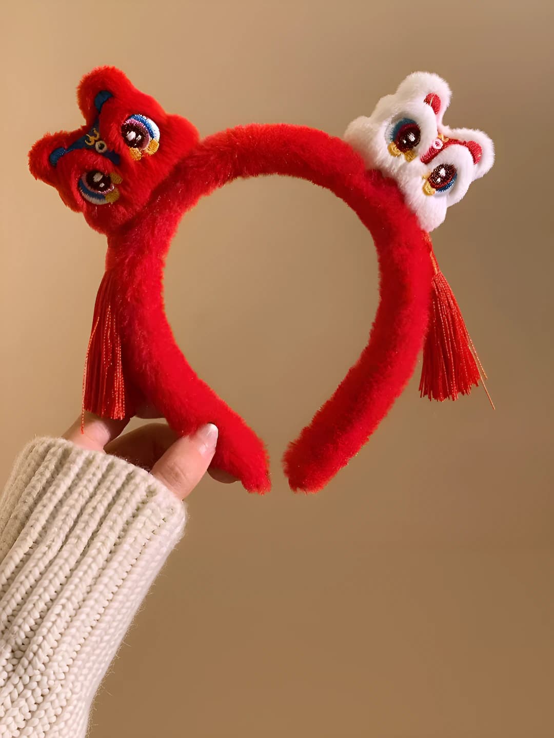 Fluffy lion headband Fringe