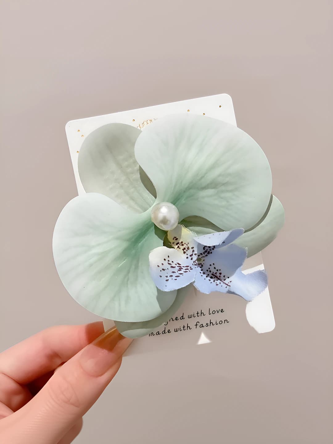4# Yashil - phalaenopsis marvarid o'lik qisqich
