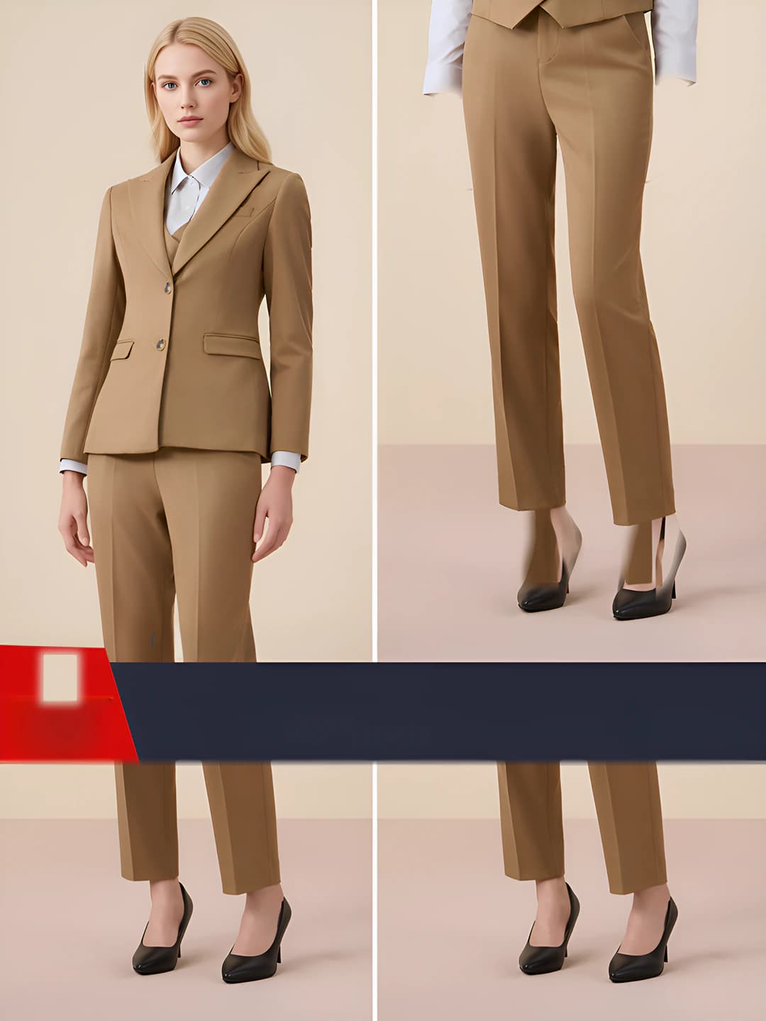 Khaki suit + trousers