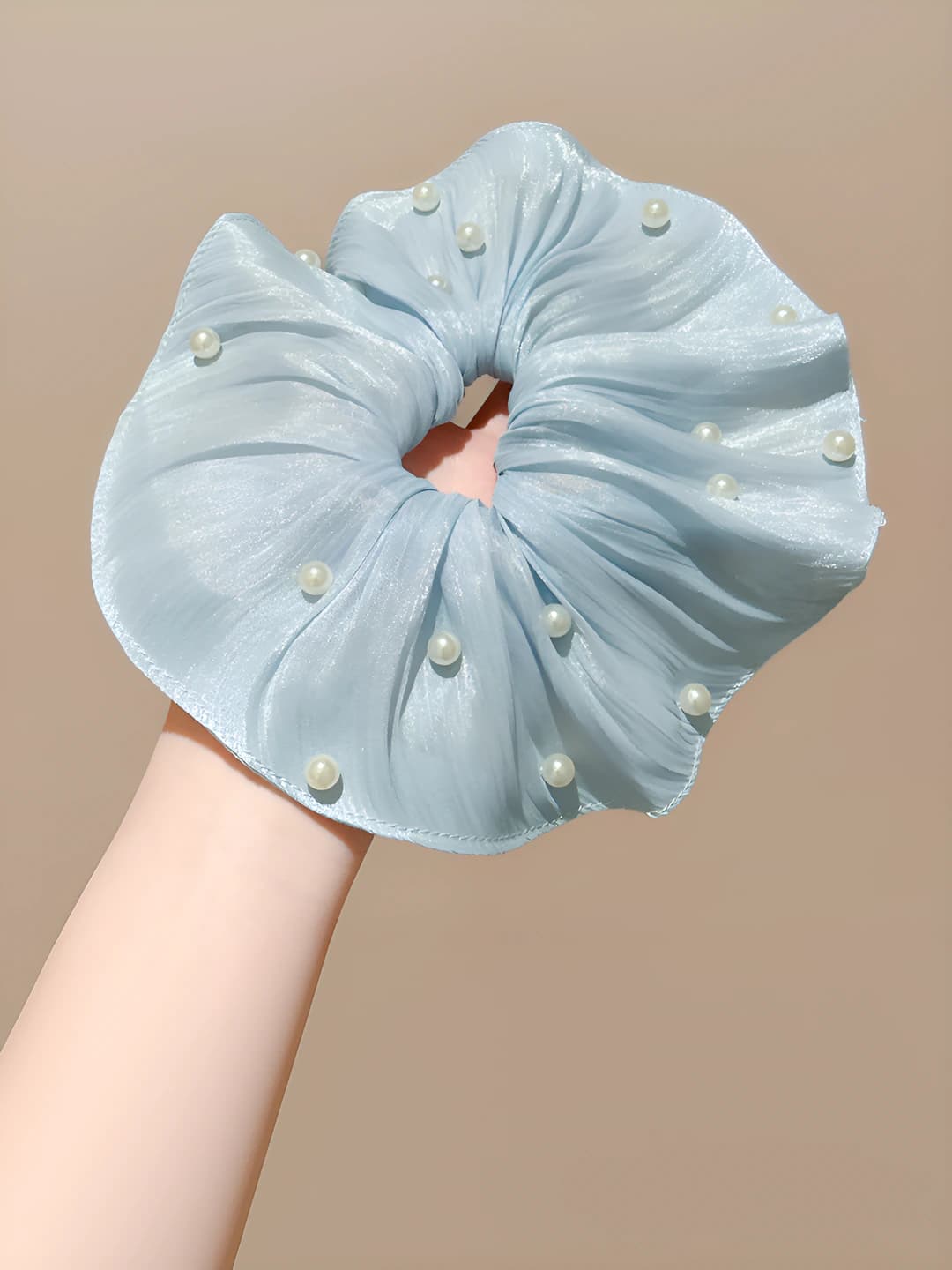 3# Blue pearl ruffle 20 cm