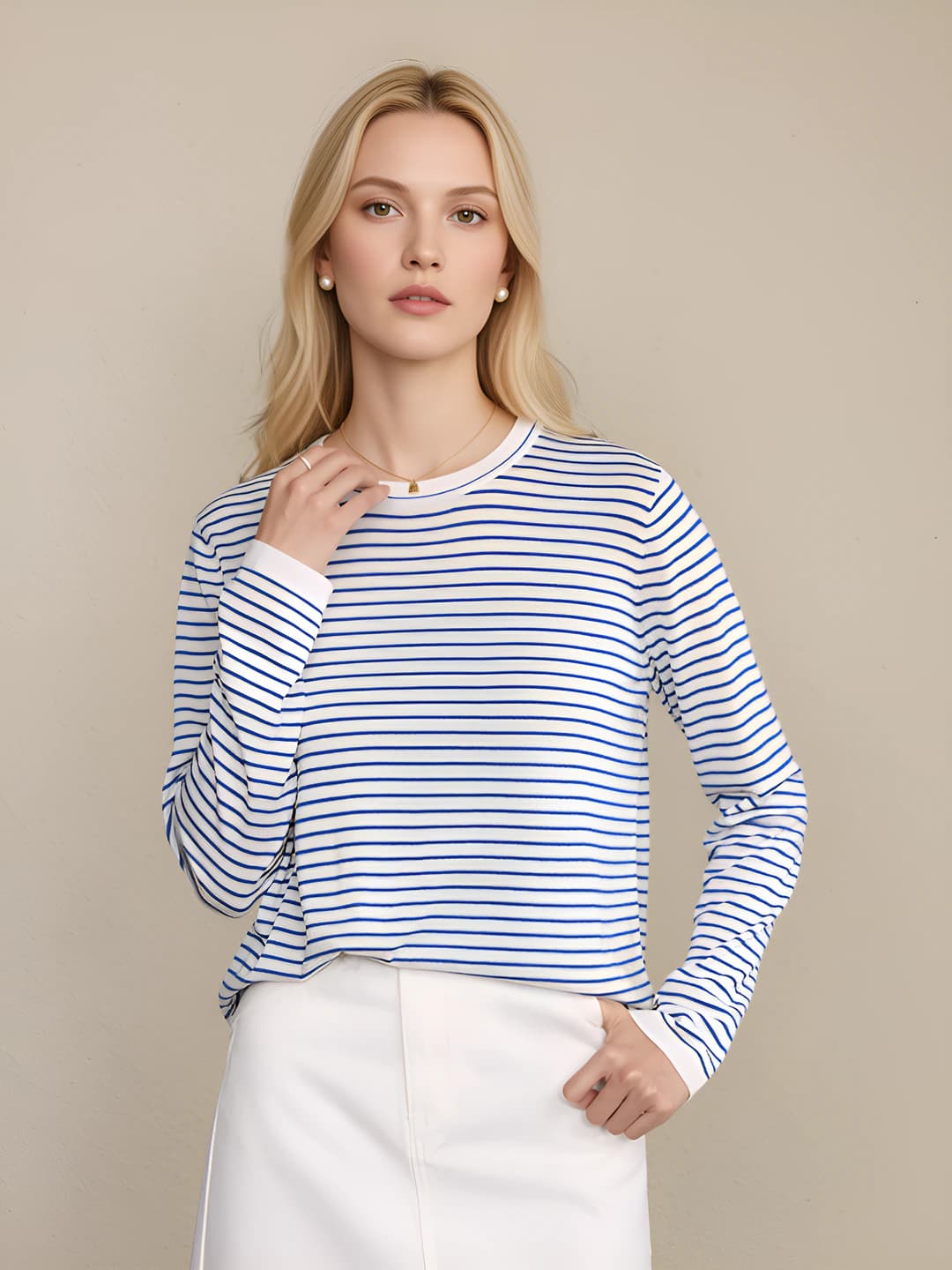 Striped blue