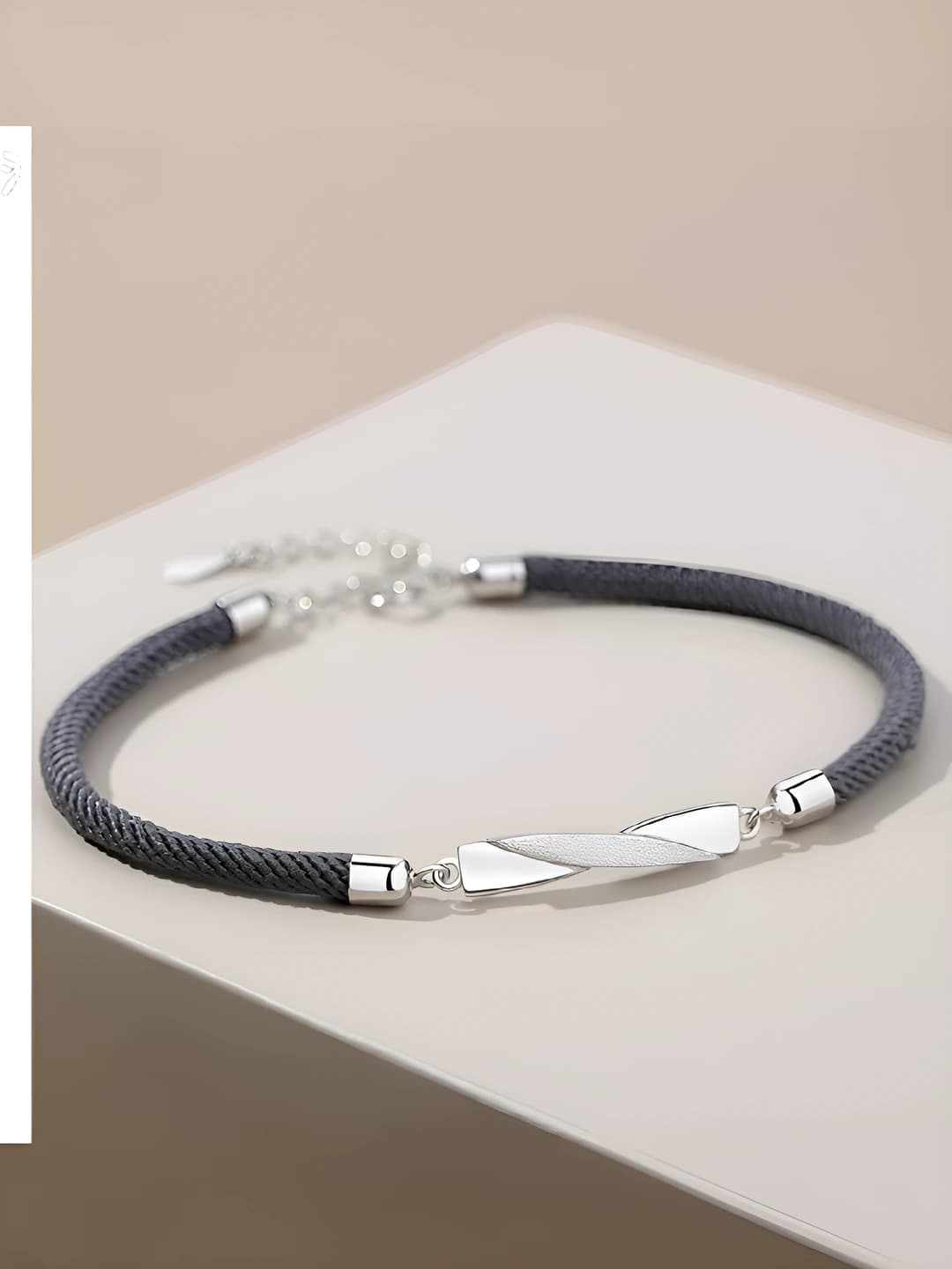 Möbius ring diamond bracelet Men