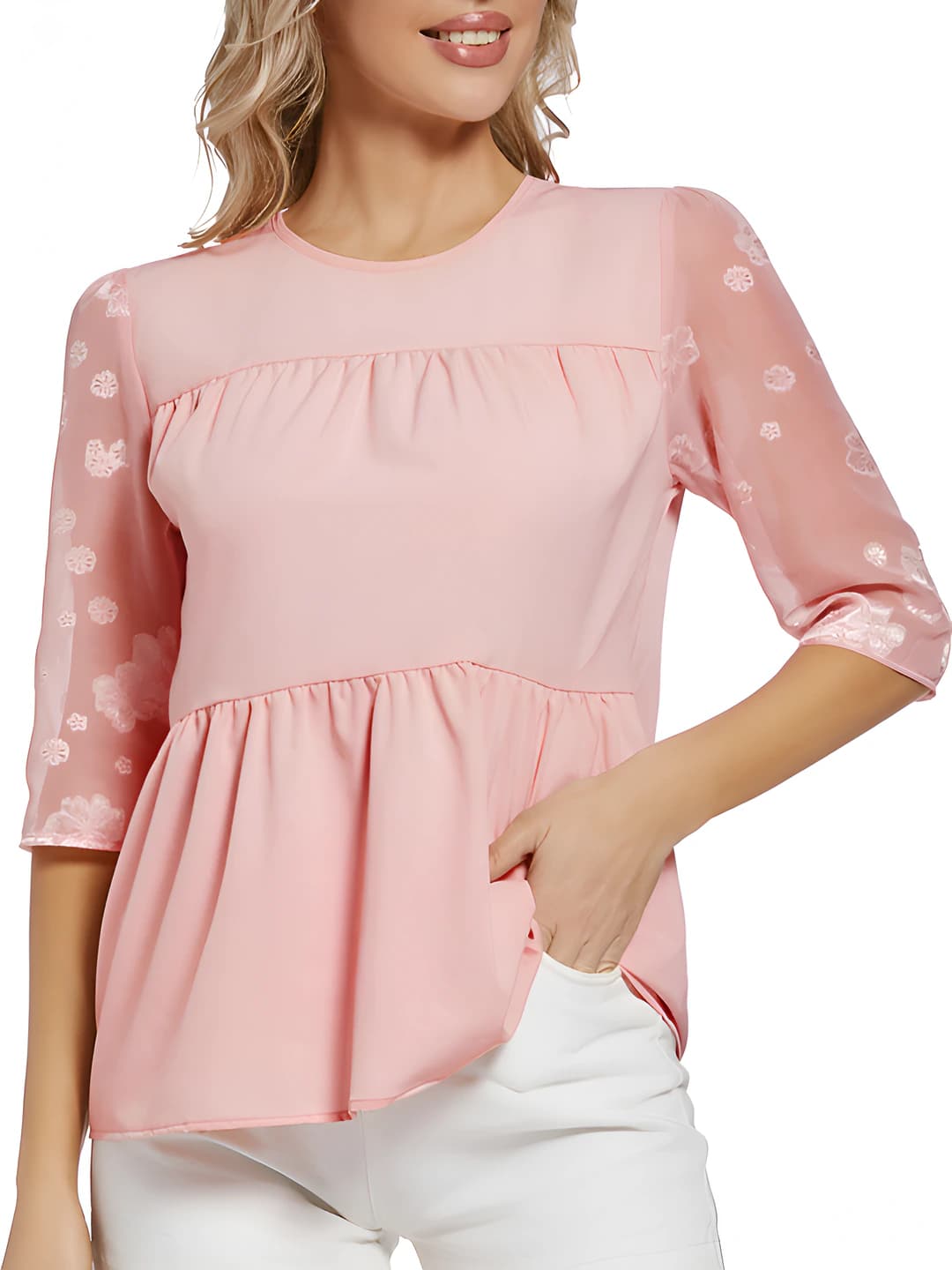 0.5" thin strap, pink, 1 pc