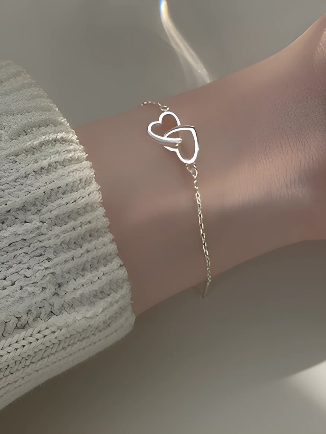 Двойное сердце, серебро