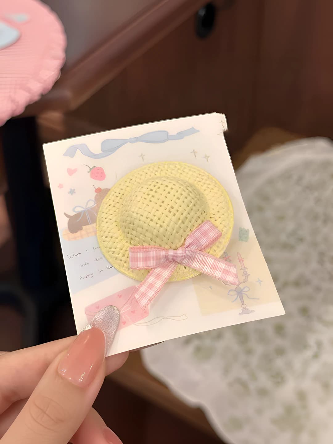 1# Yellow hat clip 5 cm