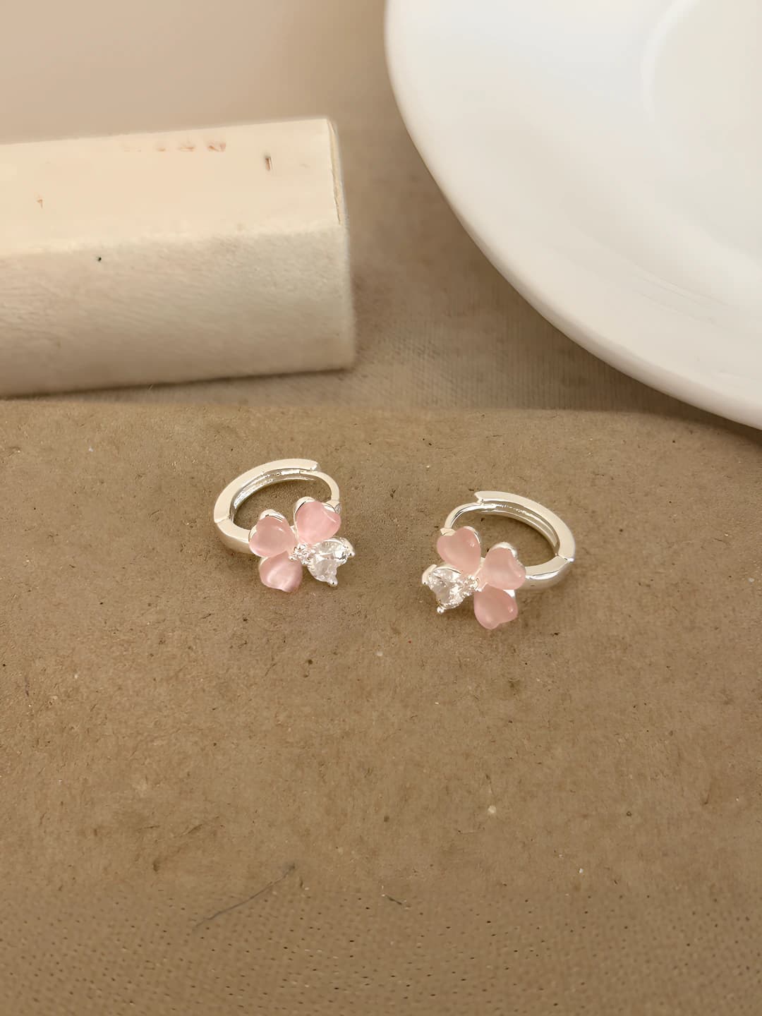 Pink earrings