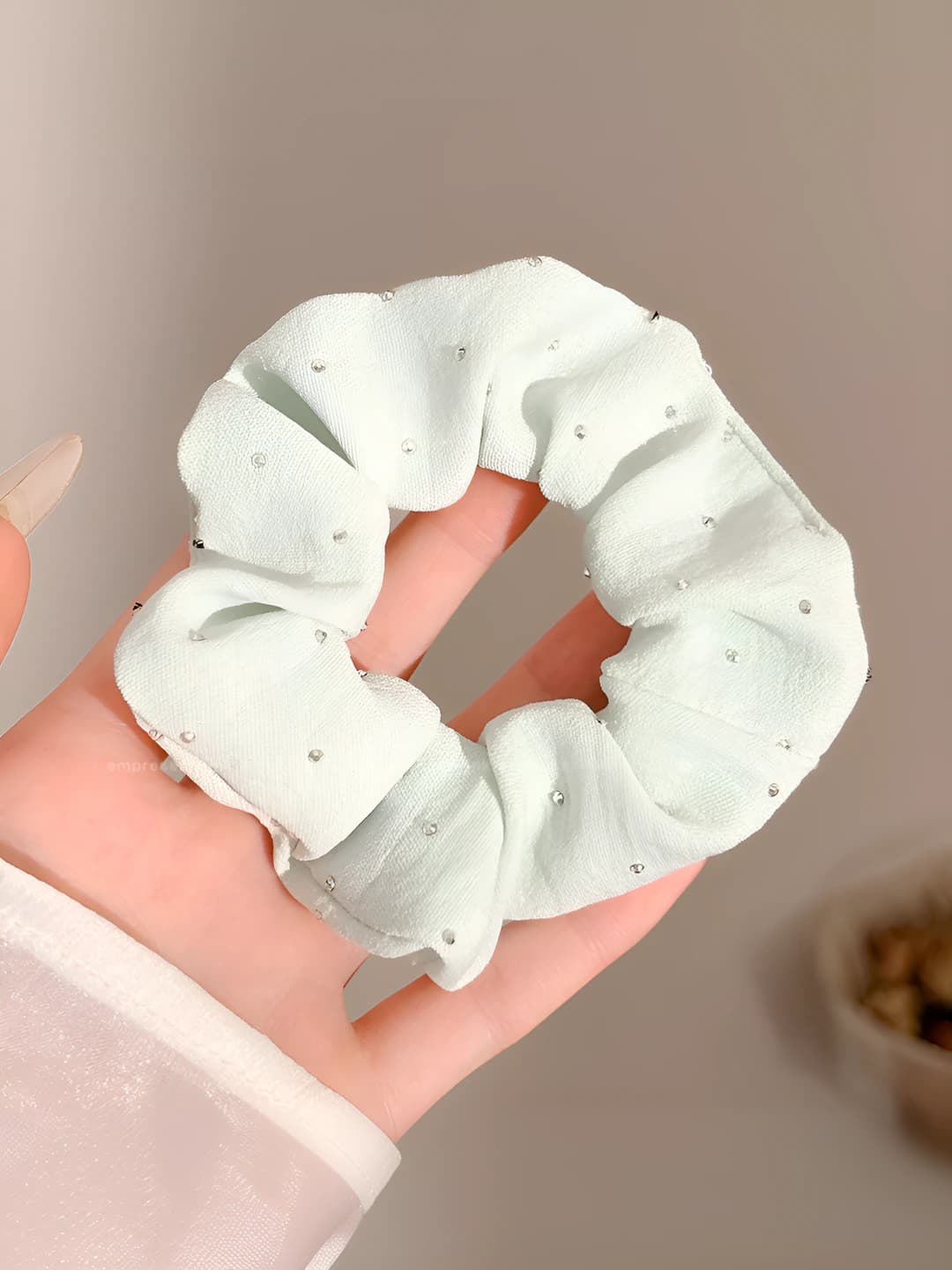 Голубой, стразы, 10 см