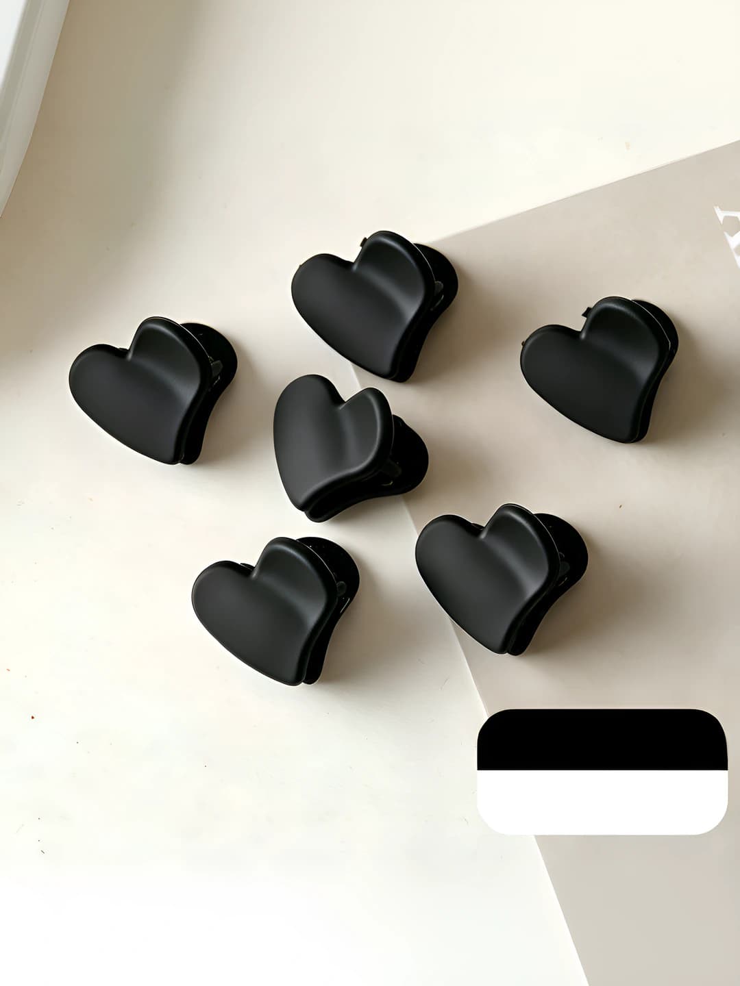 Black heart 6 pcs
