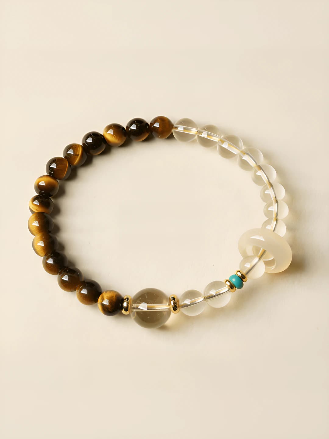 Single yellow crystal tiger eye