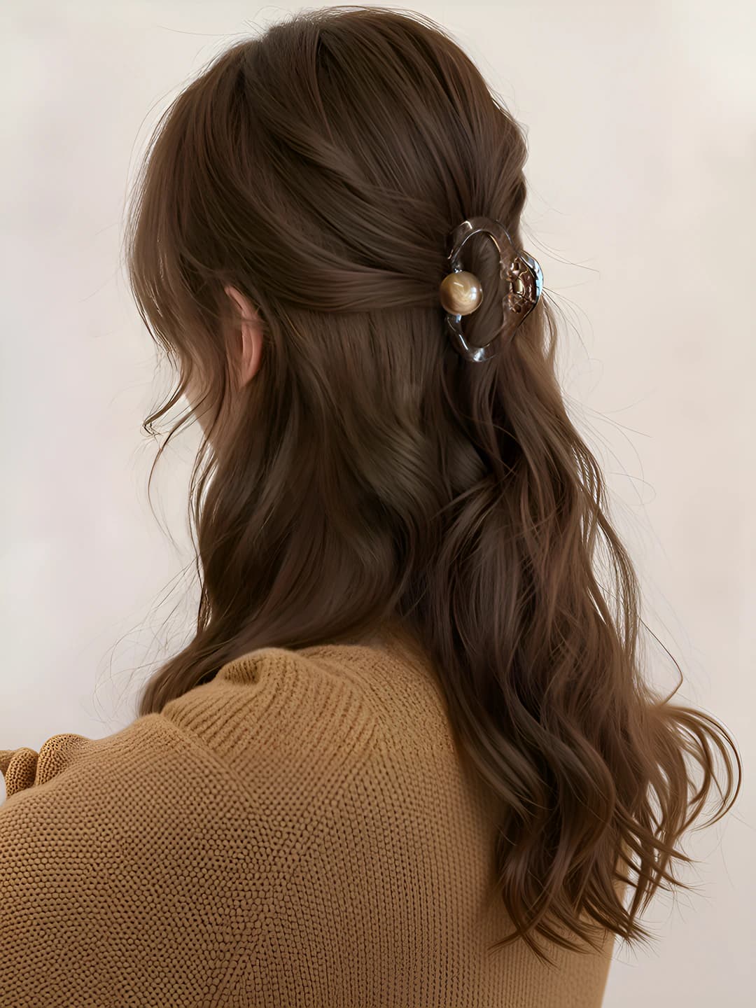 Cloud coffee pearl small clip