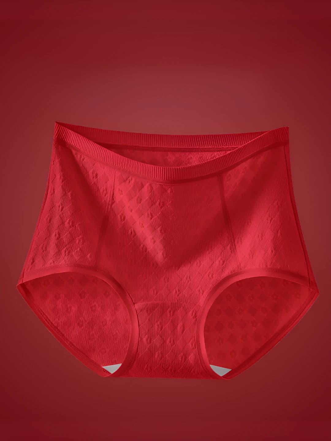 Women's pure cotton briefs, high waist, breathable, tummy control, solid colour, plus size, all-season