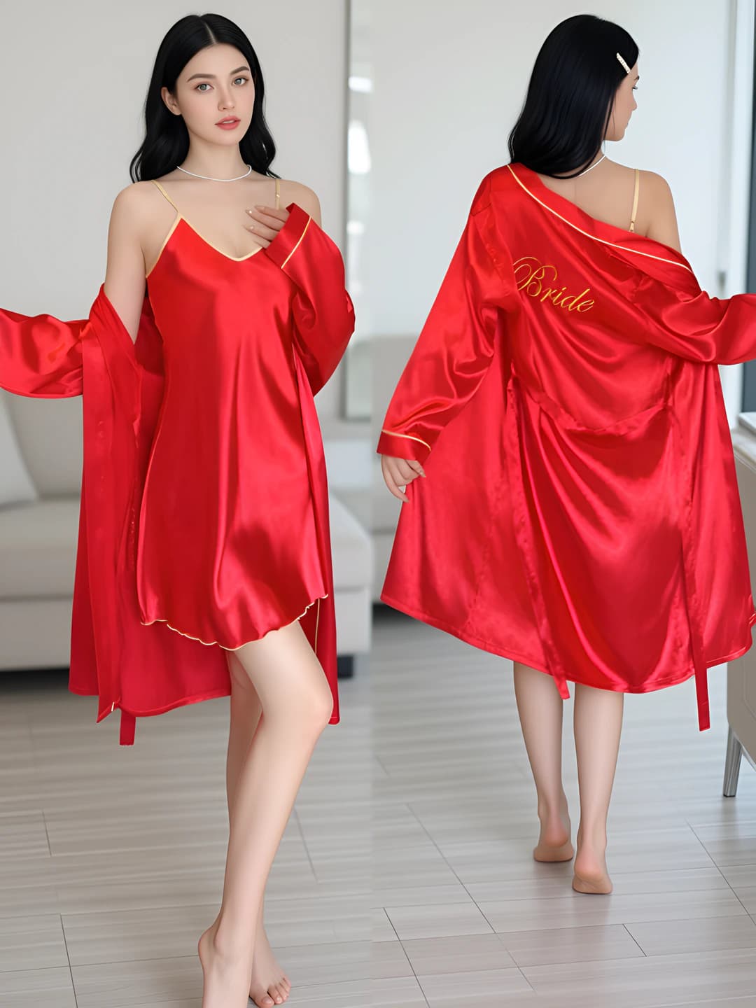 Bright red