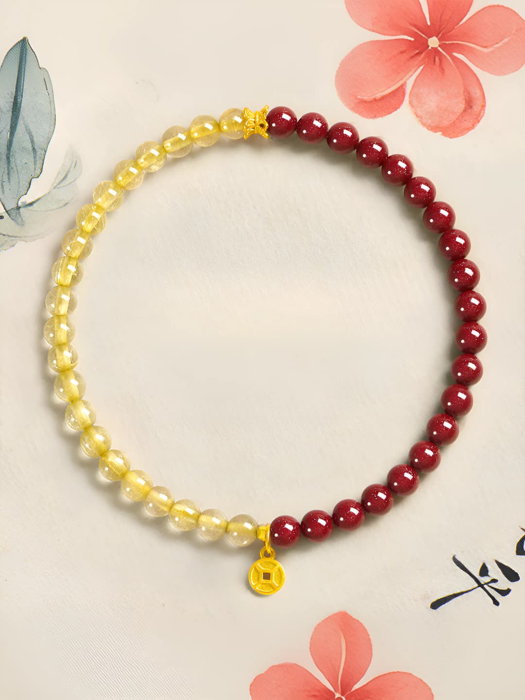 4mm Oltin chiqin, qizil oq