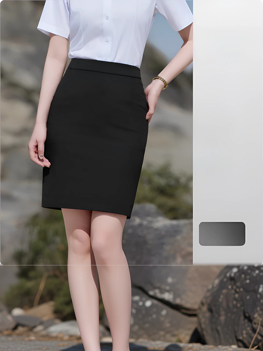 Women's Black Skirt, Single