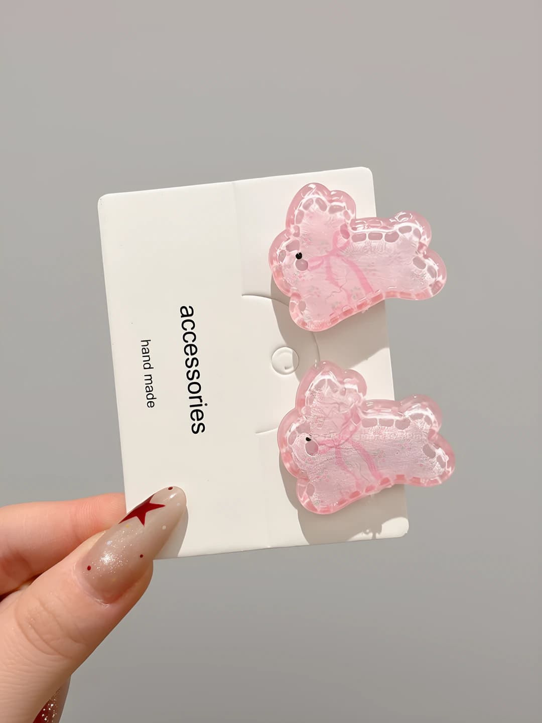 8# Bunnies pair - Light pink