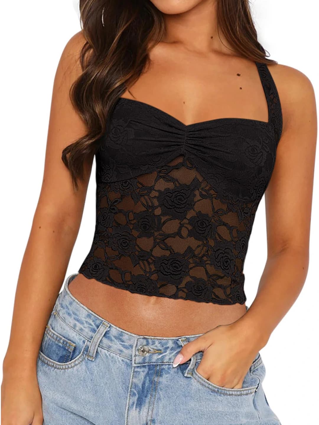 Black floral - 5 pairs
